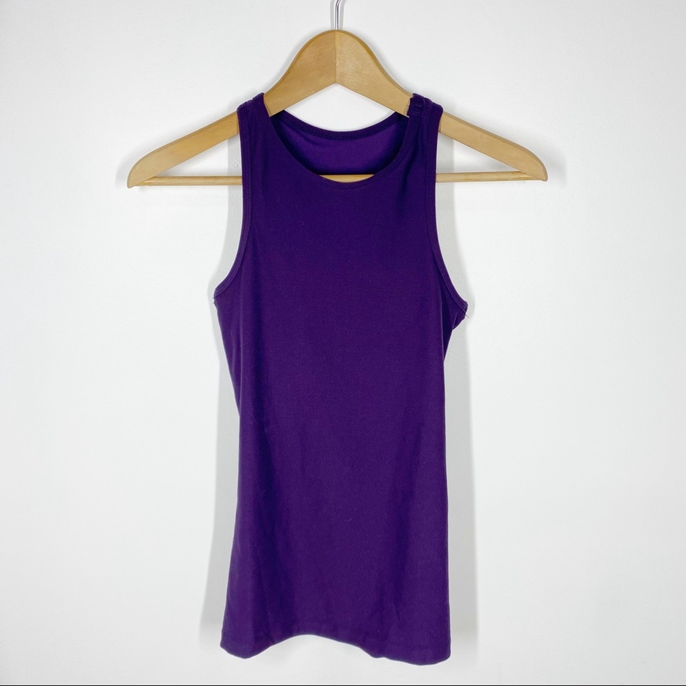 Scorpio Sol Purple High Neck Support Tank Top XS